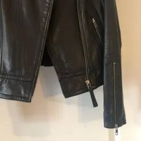 Mackage for Aritzia Kenya black leather motorcycle jacket XS - Picture 7 of 14